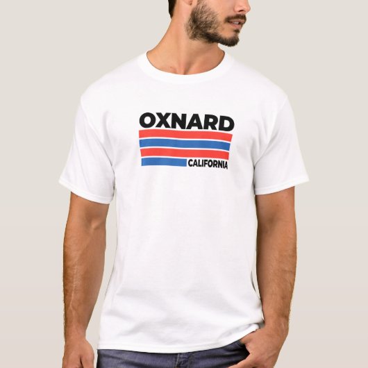 Oxnard California Ca Keepslag Boxnard Herdenking T-shirt (Voorkant)