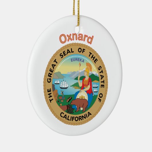 Oxnard California Keramisch Ornament (Rechts)