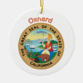 Oxnard California Keramisch Ornament (Voorkant)