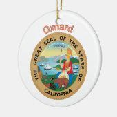 Oxnard California Keramisch Ornament (Links)
