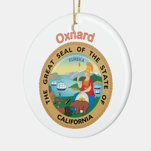 Oxnard California Keramisch Ornament (Links)