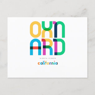 Oxnard California Mid Century, Pop Art, Briefkaart