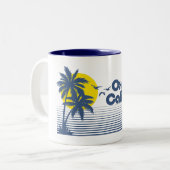 Oxnard California Tweekleurige Koffiemok (Voorkant links)