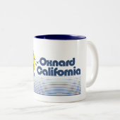 Oxnard California Tweekleurige Koffiemok (Voorkant rechts)