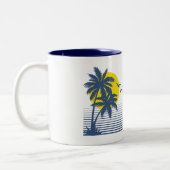 Oxnard California Tweekleurige Koffiemok (Links)