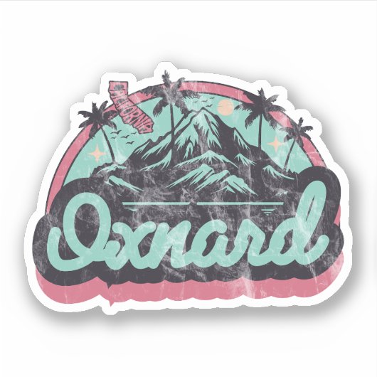 Oxnard, Californië Sticker (Voorkant)