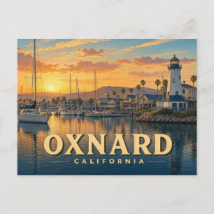 Oxnard Californië Vintage Reisposter Briefkaart