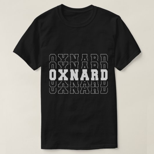 Oxnard stad Californië Oxnard CA 1 T-shirt (Design voorkant)