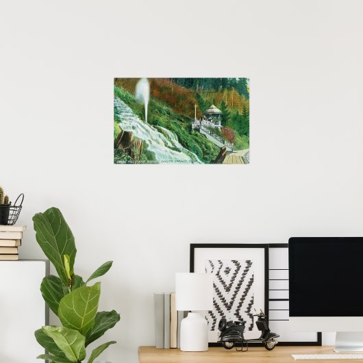 Oxone-Herfsten en Spring ViewShasta Springs, CA Poster (Thuiskantoor)