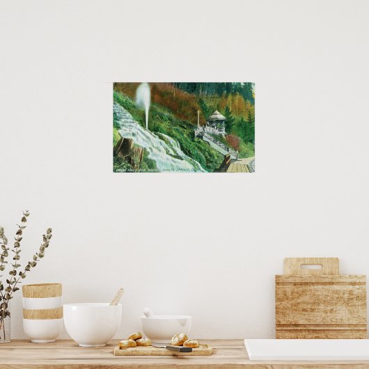 Oxone-Herfsten en Spring ViewShasta Springs, CA Poster (Keuken)