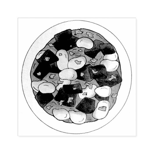 Oxtail and Broad Beans Stew Jamaican Food Rubberstempel (Afrduk)