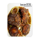 Oxtail Brown Stew Koelkast Magnet Magneet (Verticaal)
