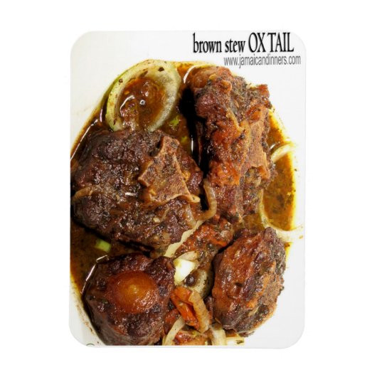 Oxtail Brown Stew Koelkast Magnet Magneet (Verticaal)