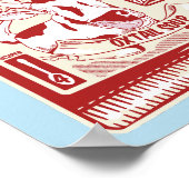 Oxtail soep pop kunst poster (Hoek)