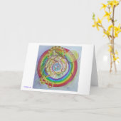 Oxumare - Grußkarte Kaart (Gele Bloem)