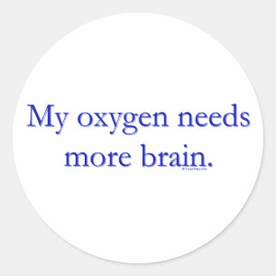 Oxy Brain Ronde Sticker