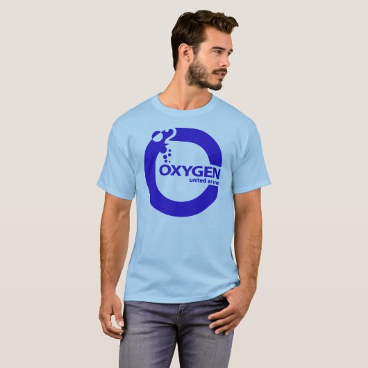 Oxygen Blue Logo T-shirt (Voorkant volledig)