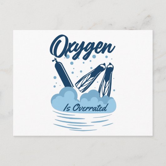 Oxygen is Overrated - For Swimmers Briefkaart (Voorkant)