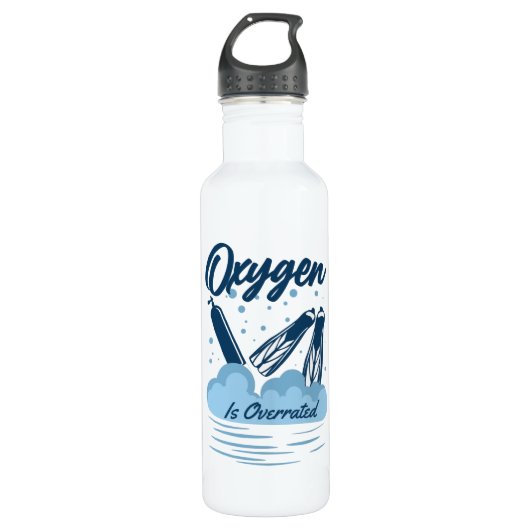 Oxygen is Overrated - For Swimmers Waterfles (Voorkant)