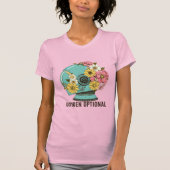 Oxygen Optional – Whimsical Astronaut Helmet with T-shirt (Voorkant)