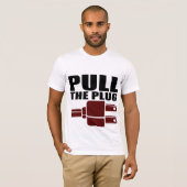 Oxygentes trekken de stekker uit de pen t-shirt (Voorkant volledig)