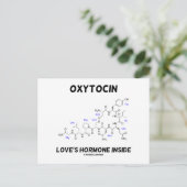 Oxytocin Love's Hormone Inside (chemie) Briefkaart (Staand voorkant)