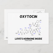 Oxytocin Love's Hormone Inside (chemie) Briefkaart (Voorkant / Achterkant)