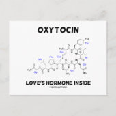 Oxytocin Love's Hormone Inside (chemie) Briefkaart (Voorkant)