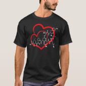 Oxytocin Molecule Love Science Teacher Valentijns T-shirt (Voorkant)