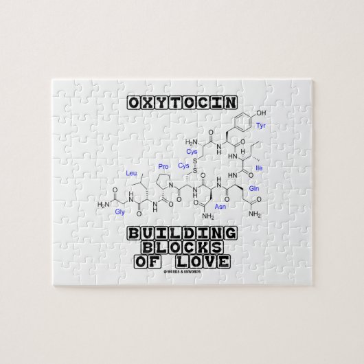 Oxytocine Building Blocks of Love (Chemistry) Legpuzzel (Horizontaal)
