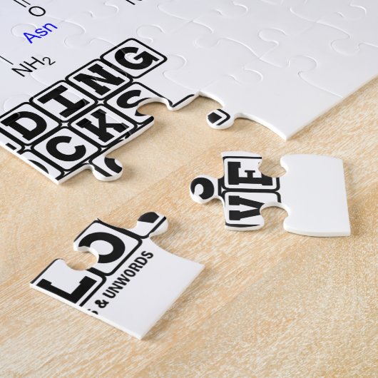 Oxytocine Building Blocks of Love (Chemistry) Legpuzzel (Zijkant)