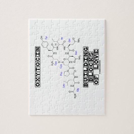 Oxytocine Building Blocks of Love (Chemistry) Legpuzzel (Verticaal)