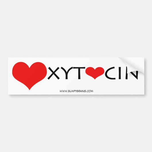 Oxytocine Bumper Bumpersticker (Voorkant)