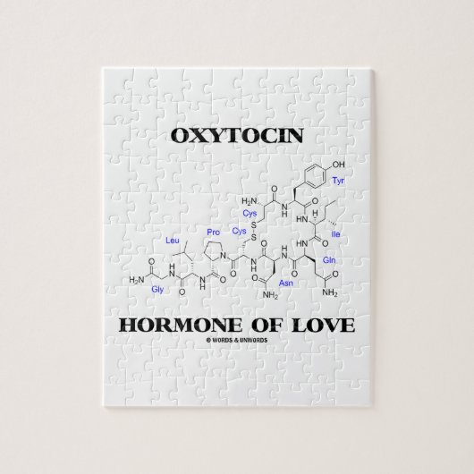 oxytocine hormoon of Love (chemie) Legpuzzel (Verticaal)