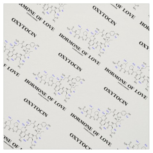 oxytocine hormoon of Love Molecular Structure Stof (Swatch)