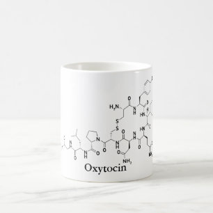 Oxytocine Liefdes Molecuul Chemie Wetenschap Koffiemok