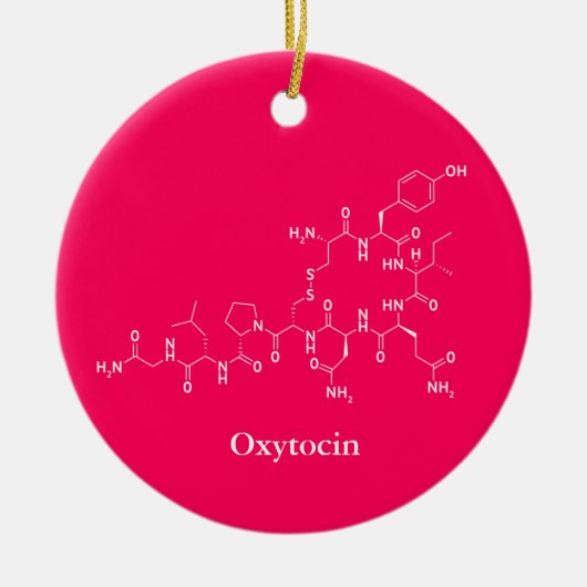 Oxytocine Love Molecule Chemie Keramisch Ornament (Voorkant)