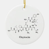 Oxytocine Love Molecule Chemie Wetenschap Keramisch Ornament (Voorkant)
