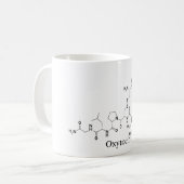 Oxytocine Love Molecule Chemie Wetenschap Koffiemok (Voorkant links)