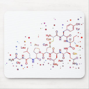 Oxytocine molecule, moleculen van liefde muismat