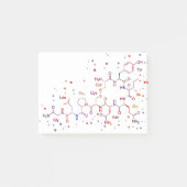 Oxytocine molecule, moleculen van liefde post-it® notes (Voorkant)