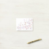 Oxytocine molecule, moleculen van liefde post-it® notes (Op bureau)