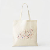 Oxytocine molecule, moleculen van liefde tote bag (Voorkant)