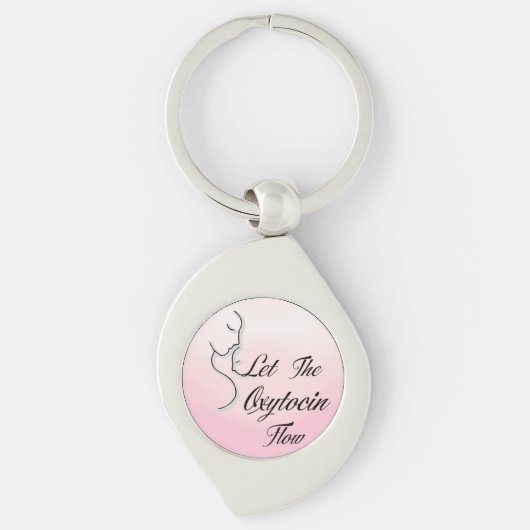 Oxytocine quote keyring sleutelhanger (Voorkant)