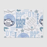 Oy aan de wereld Grappig Masker Chanoeka Blauwe Me Tissuepapier<br><div class="desc">Alle tekst op dit hilarische Hanukkah 2020 Pandemisch thematisch tissuepapier is in een sjabloon opgemaakt,  zodat het gemakkelijk kan worden gewijzigd als u dat wilt. Het beschikt over een wereldbol in blauwtinten,  met een masker,  sneeuwvlokken,  menora's,  wintertakken,  sterretjes en tekst</div>