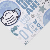 Oy aan de wereld Grappig Masker Chanoeka Blauwe Me Tissuepapier (Detail)