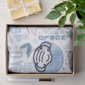 Oy aan de wereld Grappig Masker Chanoeka Blauwe Me Tissuepapier (Geschenk)