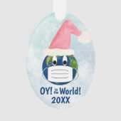 OY aan de Wereld Grappige Pandemische Kerstmis Ornament (voorkant)