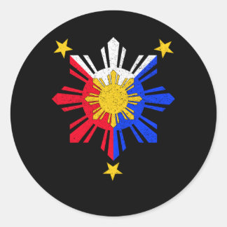 Oy Filio Philipe Flag Sun Ronde Sticker
