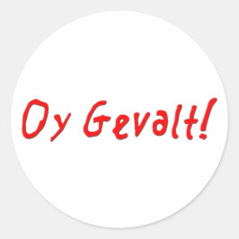 Oy Gevalt! Ronde Sticker